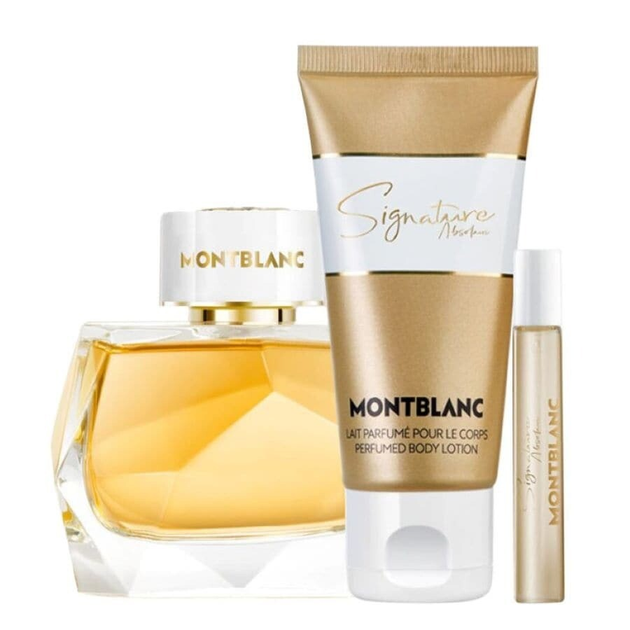 Zestaw damski Montblanc Signature Absolue Woda perfumowana 90 ml + 7.5 ml + Balsam do ciała 100 ml (3386460147590) - obraz 2