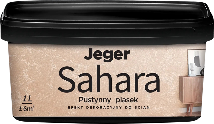 Структурна фарба Jeger Sahara з піщаною структурою для стін Norberto 1 л (000101132325) - зображення 1