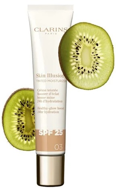 Тональна основа Clarins Skin Illusion Spf25 03 зволожувальна 40 мл (3666057298028) - зображення 2