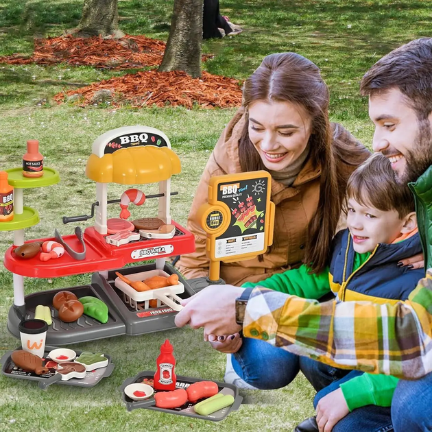 Супермаркет Star Toys BBQ Shop 56 деталей: гриль/продукты/кассовый аппарат со звуком, игровой набор 668-144 - изображение 11