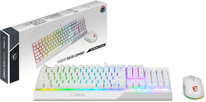 Комплект MSI Vigor GK30 COMBO WHITE UA (S11-04UA302-CLA) - зображення 8