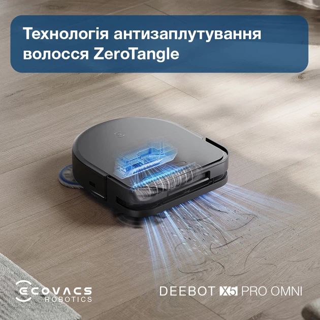 Робот-пылесос ECOVACS DEEBOT X5 PRO OMNI BLACK – фото, отзывы