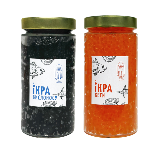 Набір з двох видів ікорго продукту Кета Вислоніс 0,5+0,5 - зображення 2