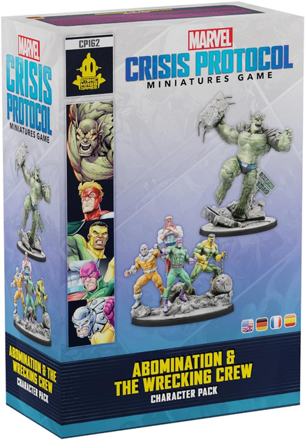 Zestaw figurek do złożenia i pomalowania Atomic Mass Games Marvel: Crisis Protocol - Abomination & Wrecking Crew Character Pack (841333127428) - obraz 1