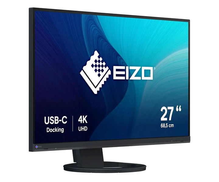 Monitor Eizo 27'' FlexScan EV2740S-BK 68.5 cm (3840 x 2160) (6ms) (2 x HDMI 1.4, 1 x DisplayPort 1.3, 2 x 3.5 mini Jack) (Black) (EV2740S-BK) - obraz 2