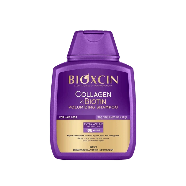 Шампунь для обьема волос Bioxcin Collagen & Biotin 300мл - Фото 1 Шампунь для обьема волос Bioxcin Collagen & Biotin 300мл - изображение 1