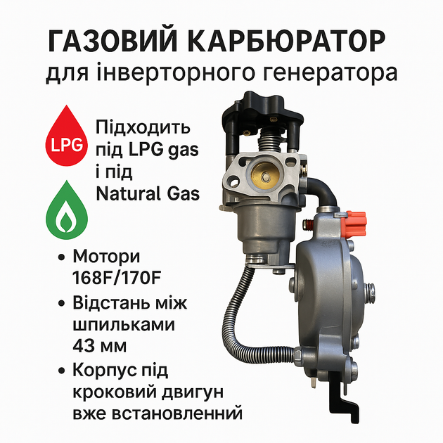 Инверторный мультитопливный газ бензиновый генератор IMLEX INV3500i (3.0/3.5 кВт) открытого типа - изображение 5