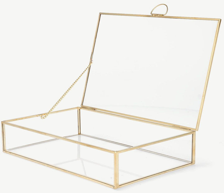 Скринька для біжутерії Homla Grazia Золотиста 20 x 12 x 5 см (5902869978511) - зображення 2