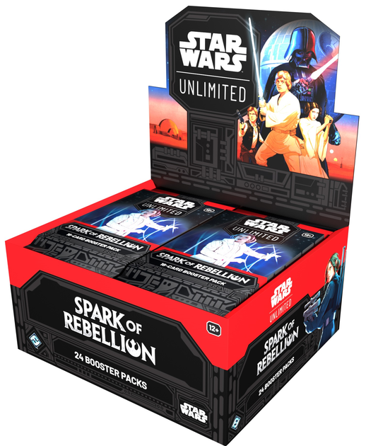 Настільна гра Asmodee Star Wars: Unlimited - Spark of Rebellion - Booster Box (24) (841333122171) - зображення 1