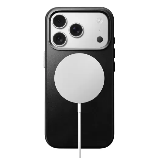 Кожаный чехол Nomad Traditional Horween Leather Case Black для iPhone 17 Pro (NM011963858) - изображение 2