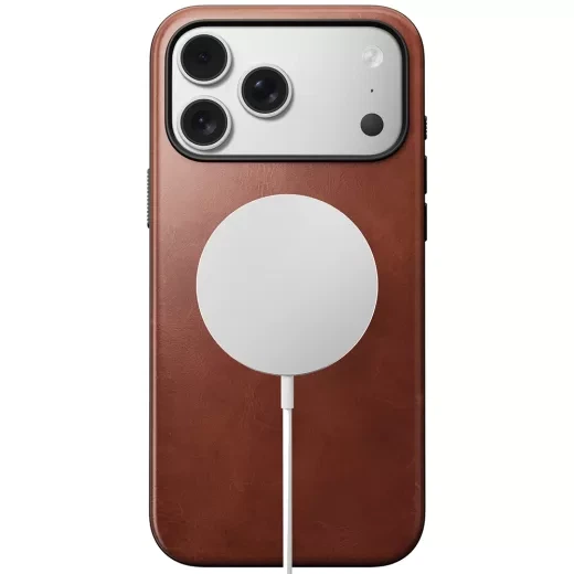 Кожаный чехол Nomad Modern Horween Leather Case Olde Dublin для iPhone 17 Pro Max (NM014223858) - изображение 2