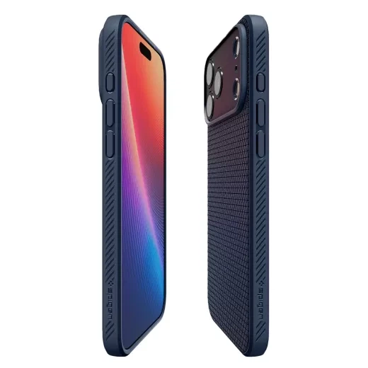 Чехол Spigen Liquid Air Navy Blue для iPhone 17 Pro (ACS10332) - изображение 3