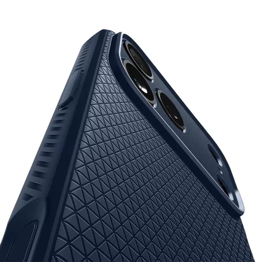 Чехол Spigen Liquid Air Navy Blue для iPhone 17 Pro (ACS10332) - изображение 5