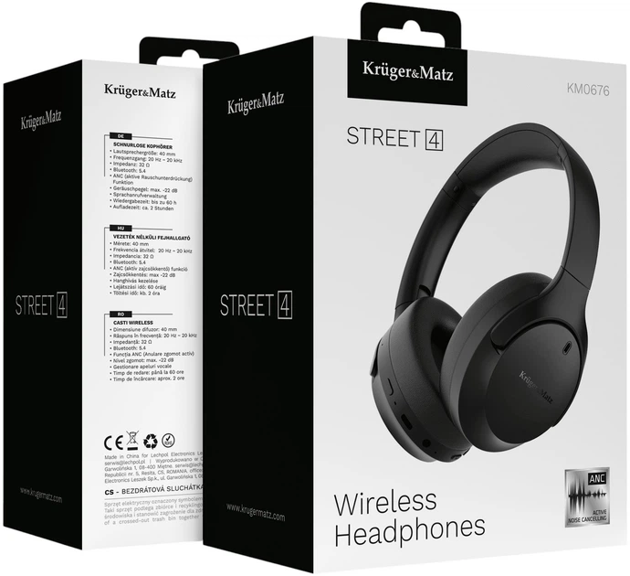 Навушники Kruger&Matz Street 4 Black (5901890121408) - зображення 7