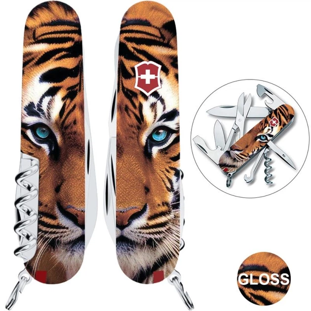 Швейцарский складной нож 91мм Victorinox CLIMBER ANIMAL 1.3703.F1030pw - Фото 1 Швейцарский складной нож 91мм Victorinox CLIMBER ANIMAL 1.3703.F1030pw - изображение 1