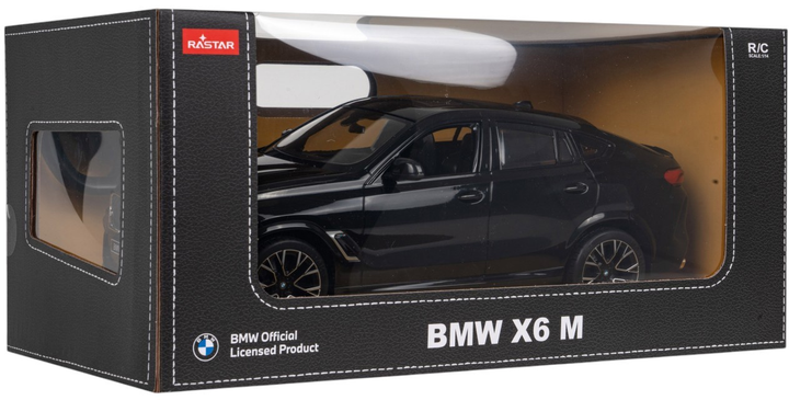 Машинка на радіокеруванні Rastar BMW X6 M Чорна (6930751321236) - зображення 5