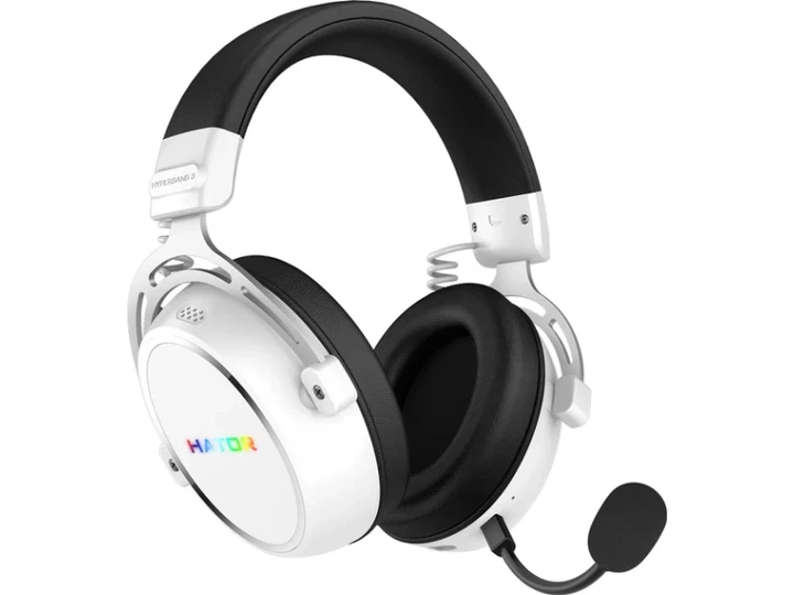 Навушники з мікрофоном Hator Hypergang 3 Wireless White (ESH56) - Фото 1 Навушники з мікрофоном Hator Hypergang 3 Wireless White (ESH56) - изображение 1