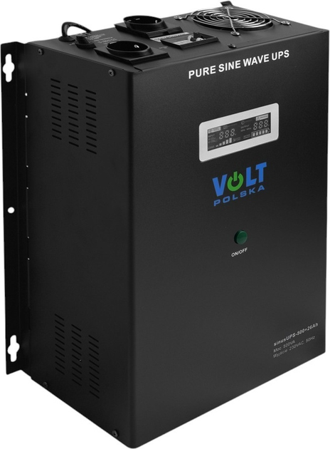 ДБЖ Volt Polska Sinus UPS 500 + 26Ah (300/500) (3SR500WA26) - зображення 2