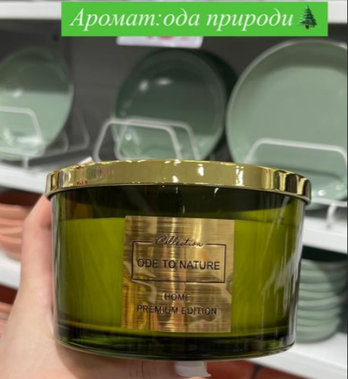 Ароматическая свеча Pepco Home Premium Edition "Ode to Nature", 1кг - Фото 3 Ароматическая свеча Pepco Home Premium Edition "Ode to Nature", 1кг - изображение 3