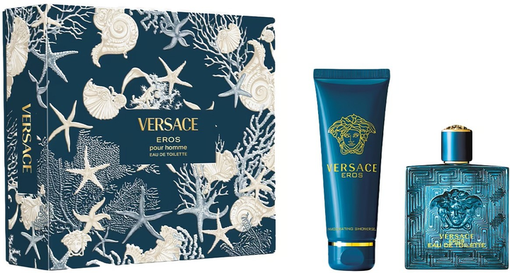 Zestaw męski Versace Eros Woda toaletowa 100 ml + Żel pod prysznic 150 ml (8011003900015) - obraz 1