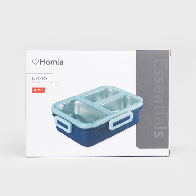 Lunch box Homla DELVOR niebieski 3 el 0.75 l (5906496748905) - obraz 7