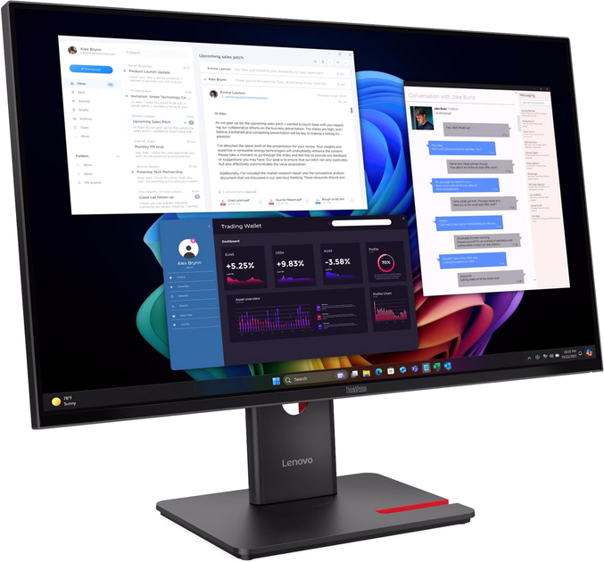 Monitor 27" Lenovo ThinkVision T27ud-40 (64AFGAT2EU) - obraz 2