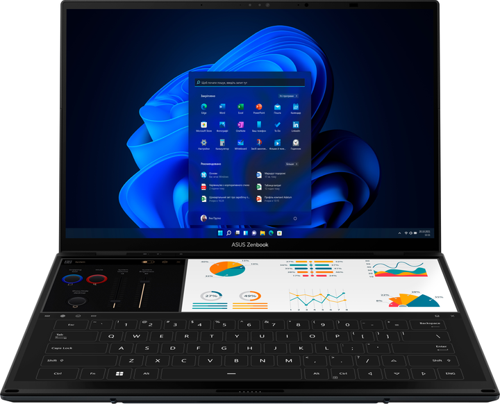 Ноутбук ASUS Zenbook Duo (2025) UX8406CA-PZ068X (90NB14X1-M00AR0) Inkwell Gray - зображення 7