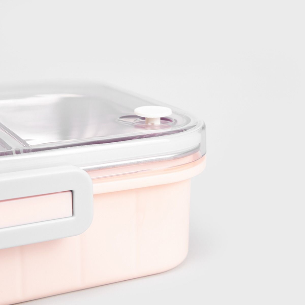 Lunch box Homla KYOTA 3 el różowy 0.75 l (5906496748899) - obraz 2