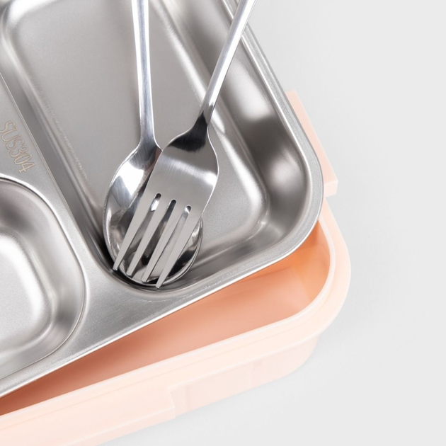Lunch box Homla KYOTA 3 el różowy 0.75 l (5906496748899) - obraz 4