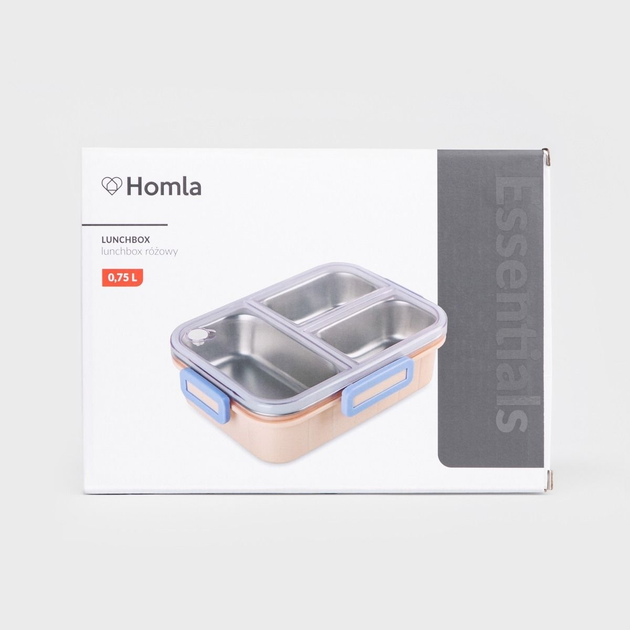 Lunch box Homla KYOTA 3 el różowy 0.75 l (5906496748899) - obraz 7