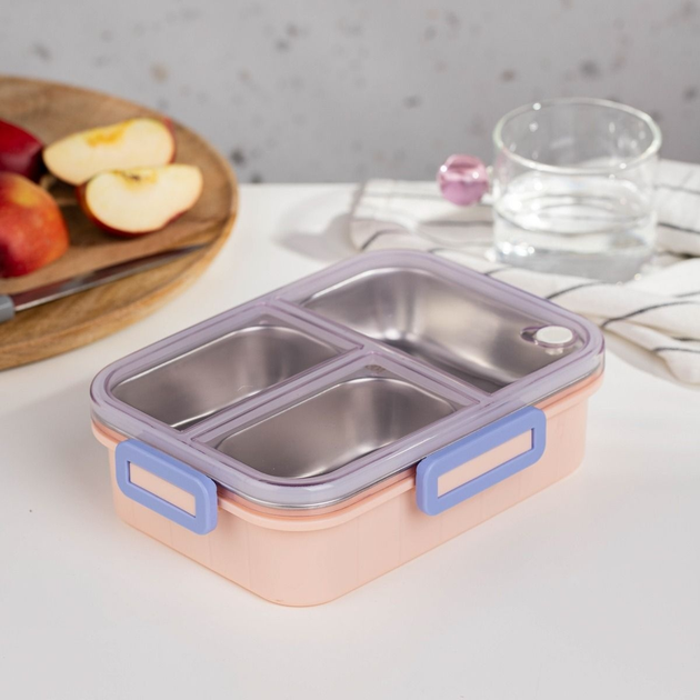 Lunch box Homla KYOTA 3 el różowy 0.75 l (5906496748899) - obraz 9