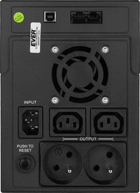 UPS Ever EASYLINE 1200W/2200VA AVR USB (T/EASYTO-002K20/00) - obraz 3