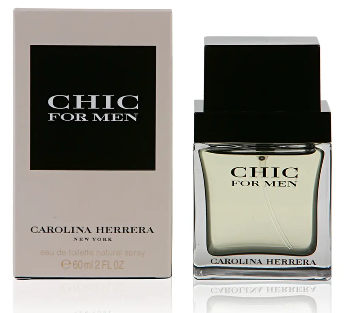 Туалетна вода чоловіча Carolina Herrera Chic For Men 60мол - зображення 3