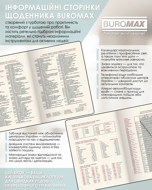 Ежедневник датированный Buromax 2026 Spoleto A5 336 страниц (BM.2168-16) - изображение 7
