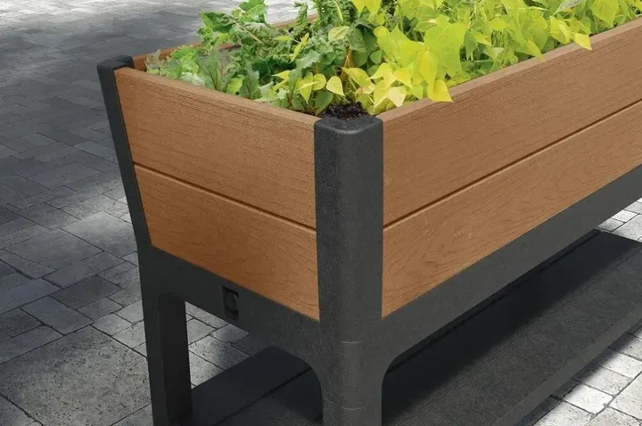 Горщик для квітів пластиковий Keter Darwin elevated Garden Bed Pro 255161 коричневий - изображение 4