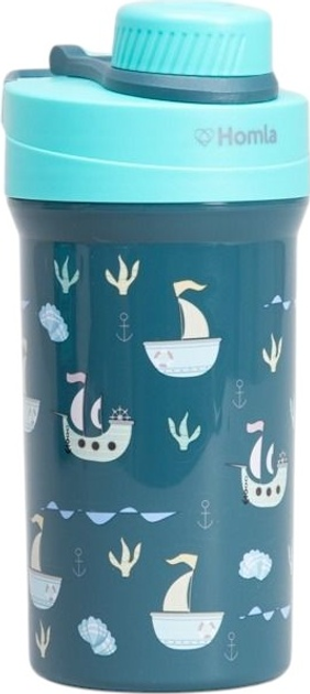 Zestaw Lunch box Homla CAIRO granatowy 1.8 l + kubek 0.5 l (5906496748875) - obraz 2
