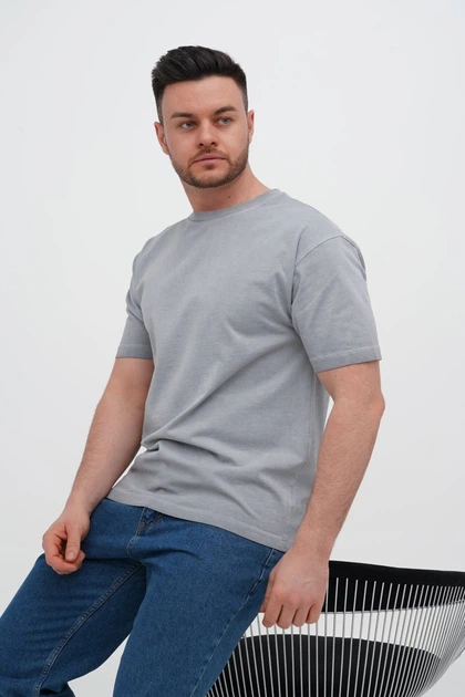 Футболка однотонная Trend Collection 579 светло-серый (1 L.GREY) 3XL - Фото 15 Футболка однотонная Trend Collection 579 светло-серый (1 L.GREY) 3XL - изображение 15