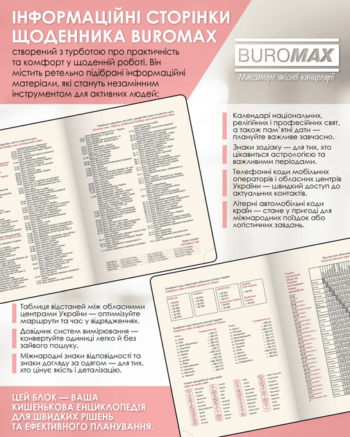 Щоденник датований Buromax Velour зі штучної шкіри А5 336 сторінок Червоний (BM.2134-05) - зображення 17