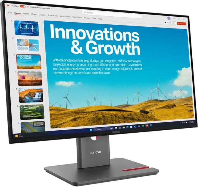 Монітор 24" Lenovo ThinkVision P24qd-40 (64B1GAT1EU) - зображення 3