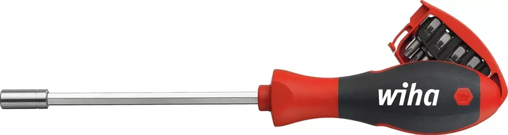 Отвертка Wiha длинная 1/4" с магазином стандартных бит 25 мм (T6,T8,T10,T15,T20,T25,T30,T40) (W32902) - Фото 1 Отвертка Wiha длинная 1/4" с магазином стандартных бит 25 мм (T6,T8,T10,T15,T20,T25,T30,T40) (W32902) - изображение 1