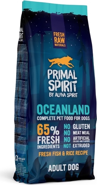 Sucha karma dla psów Primal Spirit Oceanland Ryba i kurczak 12 kg (8436586310844) - obraz 1