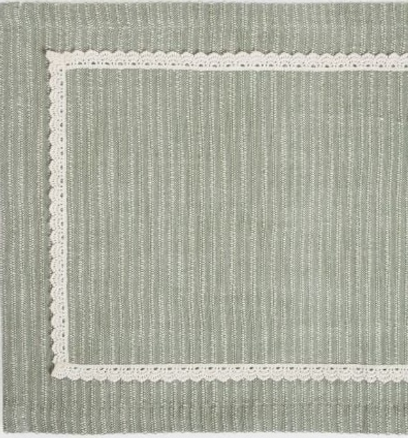  Скатертина-ранер Homla Aniza бавовняна з мереживом 40 x 160 см (5904183877532) - зображення 2