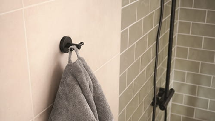 Вішак TESA Moon для халата, без свердління, чорний (4063565127274) - зображення 6