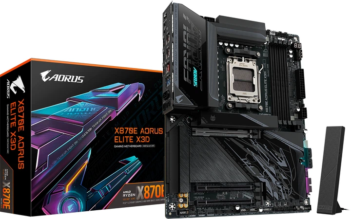 Материнська плата Gigabyte X870E AORUS ELITE X3D (sAM5, AMD X870E, PCI-Ex16) - зображення 6