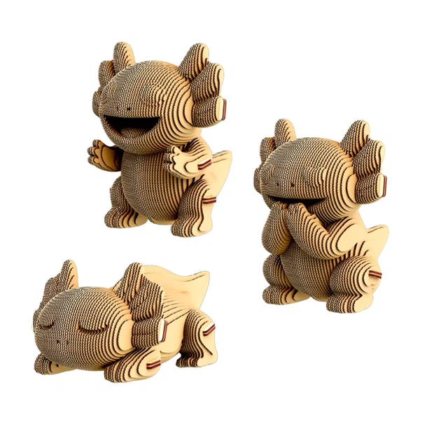 3D пазл Cartonic Axolotls Trio (CARTTRIOAXOL) - изображение 2