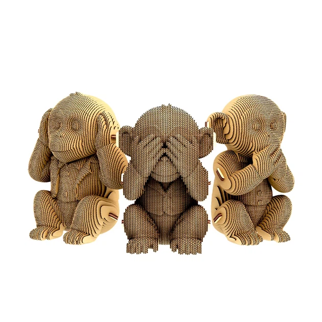 3D пазл Cartonic Monkeys Trio (CARTTRIOMONK) - изображение 2