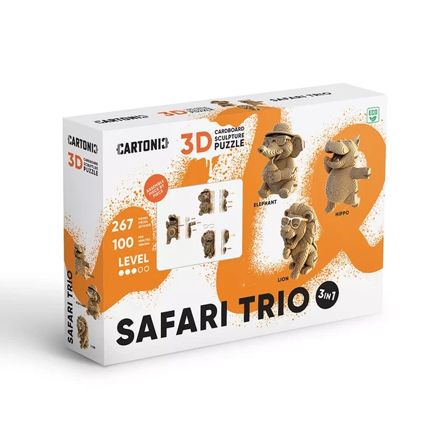 3D пазл Cartonic Safari Trio (CARTTRIOSAF) - изображение 12