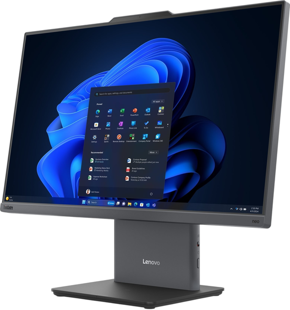 Моноблок Lenovo ThinkCentre neo 50a 24 G5 Luna Grey (12SD003EMH) - зображення 2