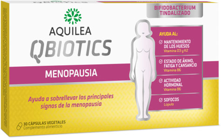 Дієтична добавка Aquilea Qbiotics Menopausia 30 капсул (8429603000361) - зображення 1