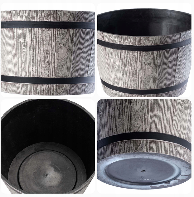 Zestaw donic ogrodowych Kadax Szary 23+30+40 cm 3 szt (5903699474099) - obraz 2